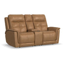  Flexsteel Ranger Power Reclining Leather Loveseat with Console 1640-64P5-43972 IMAGE 1