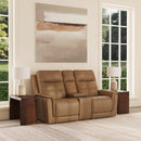  Flexsteel Ranger Power Reclining Leather Loveseat with Console 1640-64P5-43972 IMAGE 2