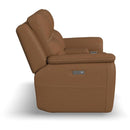  Flexsteel Sawyer Power Reclining Leather Match Loveseat with Console 1845-64PH-72773 IMAGE 4