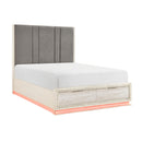  Homelegance Noctis 2391-1* Queen Platform Bed with Footboard Storage IMAGE 1