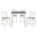  Homelegance Lowell 5744WH-36 5-Piece Pack Counter Height Set IMAGE 1