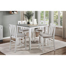 Homelegance Lowell 5744WH-36 5-Piece Pack Counter Height Set IMAGE 2