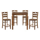  Homelegance Stowe 5891-36 5-Piece Pack Counter Height Set IMAGE 1