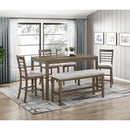  Homelegance Emilia 5987-36 6-Piece Pack Counter Height Set IMAGE 2