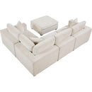  Homelegance 8310NBE*5AC2C1ACROT 5-Piece Modular Sectional with Ottoman IMAGE 2