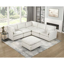  Homelegance 8338BE*63CR2ACOT 6-Piece Modular Sectional with Ottoman IMAGE 3