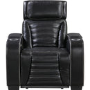  Homelegance Cyber 8344BLK-1PWHM Power Reclining Chair with Power Headrest IMAGE 2