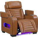  Homelegance Cyber 8344BRW-1PWHM Power Reclining Chair with Power Headrest IMAGE 7