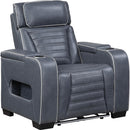  Homelegance Cyber 8344BUE-1PWHM Power Reclining Chair with Power Headrest IMAGE 1