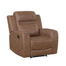  Homelegance Hearth 8347BRW-1 Reclining Chair IMAGE 1