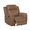  Homelegance Hearth 8347BRW-1 Reclining Chair IMAGE 2