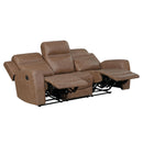  Homelegance Hearth 8347BRW-3 Double Reclining Sofa IMAGE 6