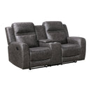  Homelegance Hearth 8347CRC-2 Double Reclining Love Seat with Center Console IMAGE 1
