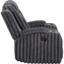  Homelegance Phyllis 8348DGY-1 Reclining Chair with Cup Holders IMAGE 3
