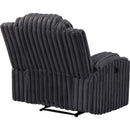  Homelegance Phyllis 8348DGY-1 Reclining Chair with Cup Holders IMAGE 4
