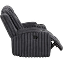  Homelegance Phyllis 8348DGY-1 Reclining Chair with Cup Holders IMAGE 9