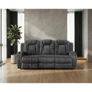  Homelegance Phyllis 8348DGY-3 Double Reclining Sofa with Cup Holders IMAGE 10