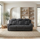  Homelegance Phyllis 8348DGY-3 Double Reclining Sofa with Cup Holders IMAGE 13