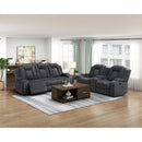  Homelegance Phyllis 8348DGY-3 Double Reclining Sofa with Cup Holders IMAGE 15