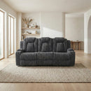  Homelegance Phyllis 8348DGY-3 Double Reclining Sofa with Cup Holders IMAGE 7