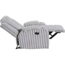  Homelegance Phyllis 8348GRY-1 Reclining Chair with Cup Holders IMAGE 10