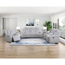  Homelegance Phyllis 8348GRY-1 Reclining Chair with Cup Holders IMAGE 11