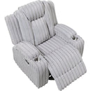  Homelegance Phyllis 8348GRY-1 Reclining Chair with Cup Holders IMAGE 7