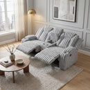  Homelegance Phyllis 8348GRY-2 Double Reclining Love Seat with Center Console and Cup Holders IMAGE 8