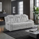  Homelegance Phyllis 8348GRY-3 Double Reclining Sofa with Cup Holders IMAGE 10