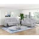  Homelegance Phyllis 8348GRY-3 Double Reclining Sofa with Cup Holders IMAGE 11
