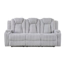  Homelegance Phyllis 8348GRY-3 Double Reclining Sofa with Cup Holders IMAGE 9