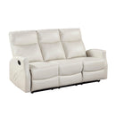  Homelegance Heisley 8349BEG-3 Double Reclining Sofa IMAGE 1