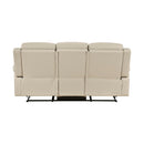  Homelegance 8379BEG-3 Double Reclining Sofa IMAGE 4