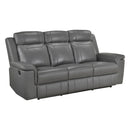  Homelegance 8379DGY-3 Double Reclining Sofa IMAGE 1