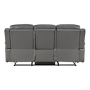  Homelegance 8379DGY-3 Double Reclining Sofa IMAGE 4