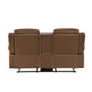  Homelegance 8379TBR-2 Double Reclining Love Seat with Center Console and Receptacles IMAGE 4