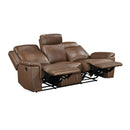  Homelegance 8379TBR-3 Double Reclining Sofa IMAGE 4