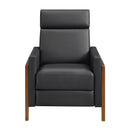  Homelegance Verve 8489BLK-1PB Push Back Reclining Chair IMAGE 4