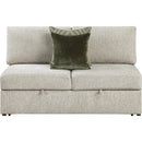  Homelegance Isla 8548-2ACL Armless Convertible 2-Seater with Pull-out Bed and Click Motion Back IMAGE 2