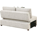  Homelegance Isla 8548-2ACL Armless Convertible 2-Seater with Pull-out Bed and Click Motion Back IMAGE 3