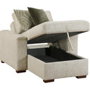  Homelegance Isla 8548*2VCA Convertible Chaise Lounge with Arms and Hidden Storage, Click Motion Back IMAGE 4