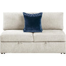  Homelegance Isla 8548BE-2ACL Armless Convertible 2-Seater with Pull-out Bed and Click Motion Back IMAGE 2