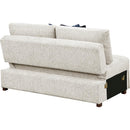  Homelegance Isla 8548BE-2ACL Armless Convertible 2-Seater with Pull-out Bed and Click Motion Back IMAGE 3