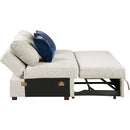  Homelegance Isla 8548BE-2ACL Armless Convertible 2-Seater with Pull-out Bed and Click Motion Back IMAGE 5