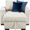  Homelegance Isla 8548BE*2VCA Convertible Chaise Lounge with Arms and Hidden Storage, Click Motion Back IMAGE 2