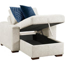  Homelegance Isla 8548BE*2VCA Convertible Chaise Lounge with Arms and Hidden Storage, Click Motion Back IMAGE 5