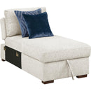  Homelegance Isla 8548BE-VCCL Armless Convertible Storage Chaise with Click Motion Drop Down Bed IMAGE 1