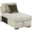  Homelegance Isla 8548-VCCL Armless Convertible Storage Chaise with Click Motion Drop Down Bed IMAGE 1