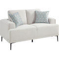  Manufacturer Color_Taupe -- Stride 9124TPE-2 Love Seat IMAGE 1