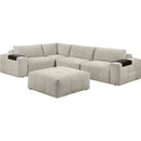  Homelegance Tidal 9155TP*51L1ROT 5-Piece Modular Sectional with Ottoman IMAGE 1